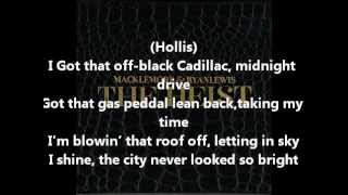 Macklemore  White Walls Feat Schoolboy Q amp Hollis Lyrics On Screen The Heist [upl. by Hessney]