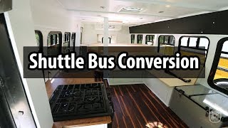 Amazing SHUTTLE BUS Conversion in 4 weeks [upl. by Yboj]