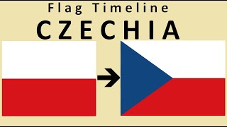 Flag of Czechia  Historical Evolution with the national anthem of Czechia quotKde domov můjquot [upl. by Hepza]