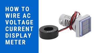 How to wire AC Voltage Current Display Meter [upl. by Amias]