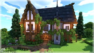 Minecraft How to Build a Medieval TavernInn [upl. by Neelahs]