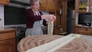 Discover Su Filindeu Pasta From Sardinia  Pasta Grannies [upl. by Einiar]