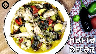 HƏFTƏBECƏR  Bostanda becərdiyin tərəvəzlərlə ləzzətli yay yeməyi  Haftabejar  Summer dish [upl. by Hgierb]