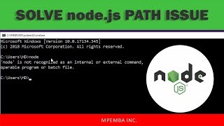 SOLVED node is not recognized as an internal or external command Nodejs [upl. by Imhsar433]