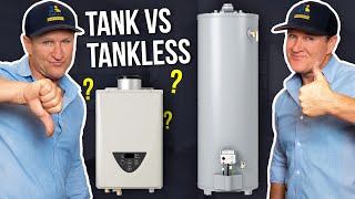 Tankless VS Tank Water Heater3 Myths DEBUNKED  Twin Plumbing [upl. by Packer45]