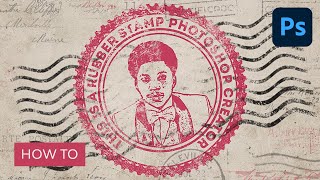 How to Create a Rubber Stamp Effect in Adobe Photoshop [upl. by Canning]