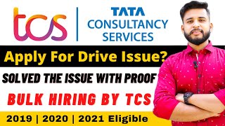 🔴 Apply For Drive Option in TCS NextStep  Problem Solved✅  TCS SMART HIRING 2021 [upl. by Notlad]