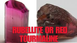 Rubellite Tourmaline or Red Tourmaline [upl. by Ellersick]