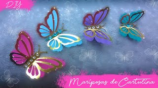 DIY Mariposas de cartulina Kath Reyes [upl. by Eylsel]