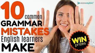 10 MOST COMMON Grammar Mistakes English Learners Make 😭😭😭 [upl. by Young]