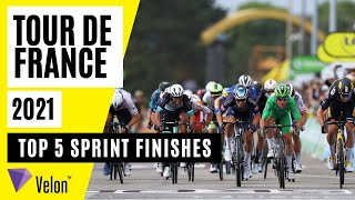 Tour de France 2021 Top 5 Sprint finishes [upl. by Ikceb]