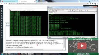 Fortinet Fortigate Firewall Initial Setup CLI amp GUI [upl. by Ojillek]