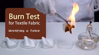 Burn Test for Fabric Identification [upl. by Mulloy]