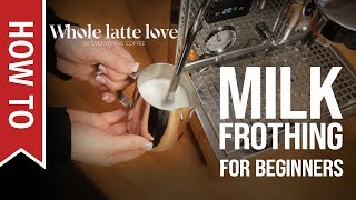 How To Milk Frothing for Beginners 5 Tips [upl. by Akimik176]