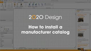 2020 Design Tip How to install a manufacturer catalog [upl. by Leimad]