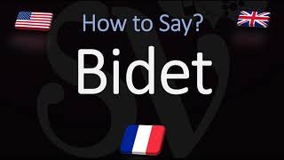 How to Pronounce Bidet  English VS French Pronunciation [upl. by Berga]