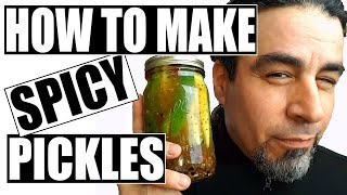 How To Make Spicy Pickles  Homemade Dill Pickles Recipe [upl. by Iey22]