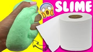 PROBANDO SLIME 💦 CON PAPEL DE BAÑO SIN PEGAMENTO [upl. by Lleon259]