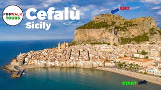 Cefalù Sicily Walking Tour  4K with Captions  Prowalk Tours [upl. by Erot993]