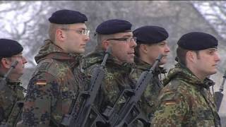 Des soldats allemands sinstallent en Alsace [upl. by Leirud]