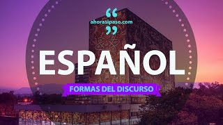 Español » Formas del discurso  Examen UNAM 2022 [upl. by Eitsirc]