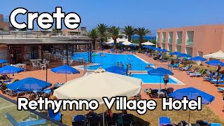 Rethymno Village Hotel  Crete Greece  4K [upl. by Nisaj]