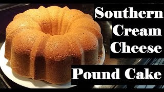 Southern Cream Cheese Pound Cake  Holiday Dessert [upl. by Ailemor640]