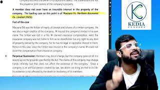 Companies Act 2013  Part 1 CA Foundation Law  CA Ashish Kedia [upl. by Nahtnaoj]