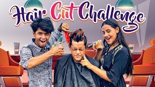 অস্থির সেলুনের অস্থির কারবার  Giving Haircut To My Brother And Sister Challenge  Rakib Hossain [upl. by Necyla]