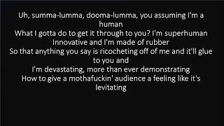 RAP GOD FAST PART  EMINEM LYRICS [upl. by Leuname100]