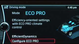 ECO PRO Mode  BMW HowTo [upl. by Bithia]