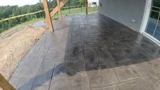 Stamped Concrete Patio to Spruce Up the Backyard [upl. by Notelrac522]