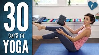 Day 6  SIX PACK ABS  30 Days of Yoga [upl. by Anirec]