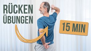 15 Minuten Rücken Übungen  YOGA Alternative für den Rücken  Gesundheitsübungen [upl. by Aslin]