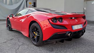 2021 Ferrari F8 Tributo with Tubi Style OPF Delete Exhaust Soundcheck  Start Up OnBoard Revs [upl. by Neyugn488]