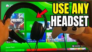 Xbox Series XS How to UseConnect Any Wired Gaming Headset to Controller Tutorial Easy [upl. by Orran]