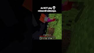 do NOT play minecraft sideways [upl. by Innep]