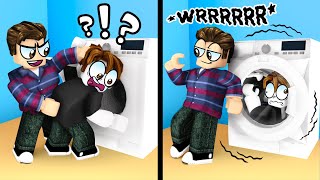 ROBLOX LAUNDRY SIMULATOR GOES WRONG or goes right [upl. by Bergquist70]