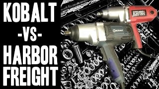 Kobalt  VS  Harbor Freight 12quot Corded Impact Wrenches [upl. by Akinuahs636]