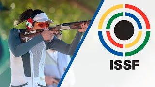 Trap Women Final  2016 ISSF Shotgun World Cup in Nicosia CYP [upl. by Lacagnia]