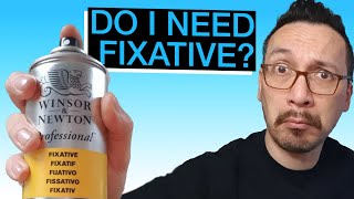 How to use fixative spray  DOs and DONTs [upl. by Leeban]