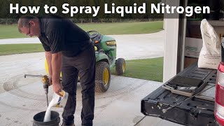 Dissolving UREA Granules To Spray Liquid Nitrogen [upl. by Maharba416]