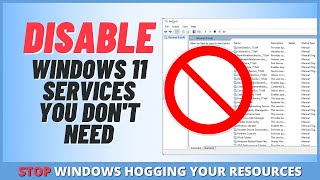 Disable Windows 11 Services You Dont Need [upl. by Uranie708]