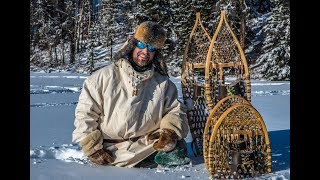 Do SNOWSHOES Work  Testing In DEEP SNOW Bear Paw Ojibwa Designs [upl. by Sicular]