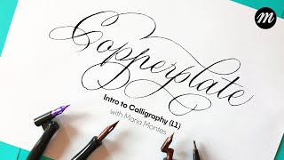 Introduction to Copperplate Calligraphy for Beginners Part 1 [upl. by Ymeon]