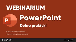 Webinar prezentacja w PowerPoint  dobre praktyki [upl. by Lian]