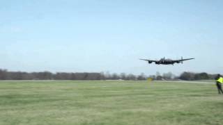 Avro Lancaster Pass By Sound Recording [upl. by Arahsat]