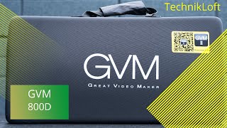 GVM 800D RGB LED Videoleuchten Unboxing amp Ersteindruck  TechnikLoft [upl. by Fiorenza]