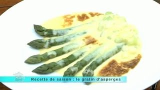 Recette de saison  le gratin dasperge [upl. by Akinar921]