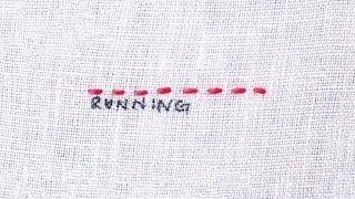 How to do a Running Stitch [upl. by Abott336]